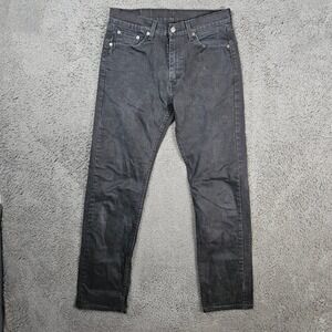 Levi's‎ 505 Regular Fit Black Denim Jeans Mens Size 30x32 WaterLess